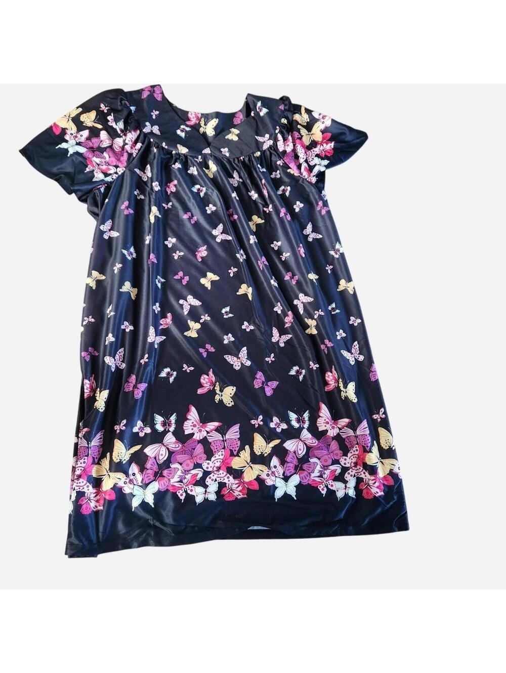 Women's Black and Multi Pajama